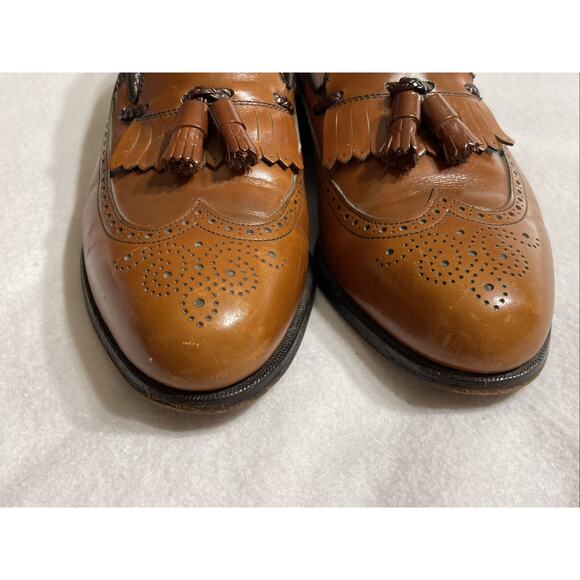 Foot-joy Classics Brown Dress Loafers Tassel Moccasin Made‎ In USA Men’s 10E - Picture 8 of 12